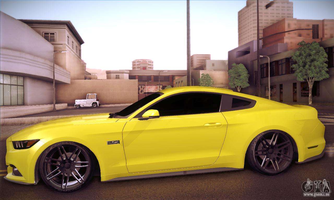 Ford Mustang 2015 Swag pour GTA San Andreas sur la vue arrière gauche
