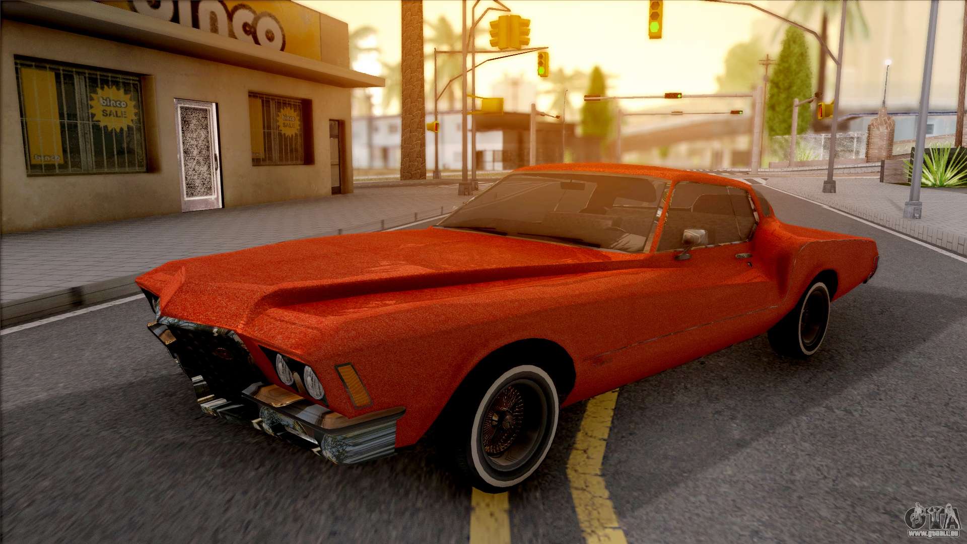 Buick Riviera 1972 Boattail Lowrider Red Pour GTA San Andreas