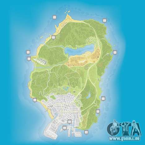 Carte des paquets cachés dans Grand Theft Auto 5