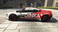 Dinka Jester Racecar de GTA 5 - vue de côté