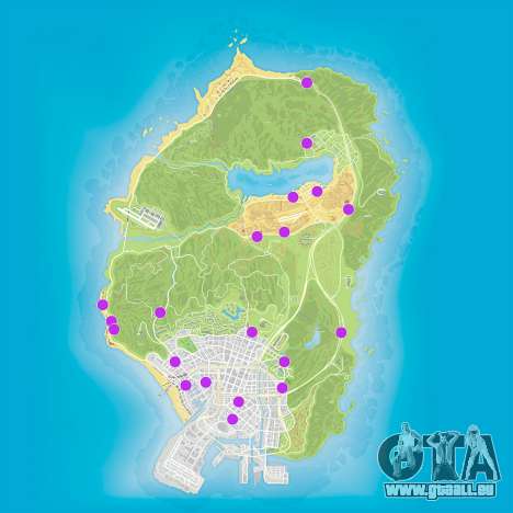 GTA 5 shop robbery map