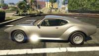 Lampadati Viseris GTA Online, Ansicht von der Seite