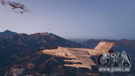 En avion de chasse dans GTA 5 online