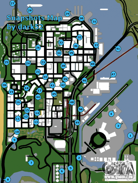 Karte von photos for GTA San Andreas