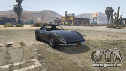 Grotti Stinger de GTA 5 - captures d'écran, les caractéristiques et la description de la voiture de sport classique.