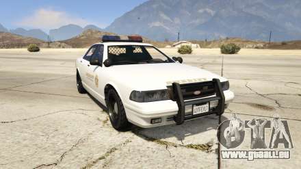 GTA 5 Vapid Sheriff Cruiser - les captures d'écran, la description et les caractéristiques de la berline.