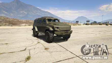 GTA 5 HVY Insurgent - les captures d'écran, les caractéristiques et la description de la voiture blindée.