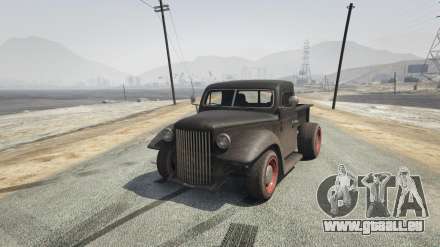 Bravado Rat-Truck de GTA 5 - captures d'écran, les caractéristiques et la description de la voiture de muscle