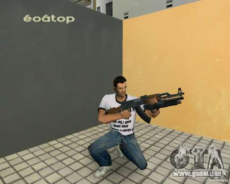 AK-47 avec Underbarrel fusil de chasse pour GTA Vice City