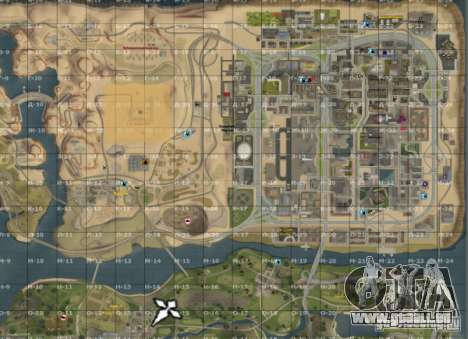 Karte von San Andreas mit Update v7 für GTA San Andreas