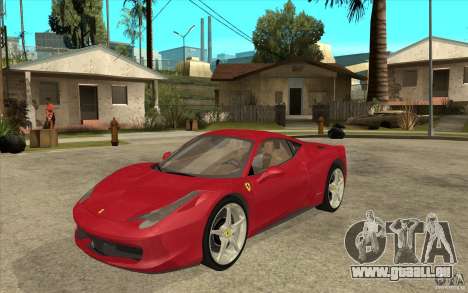 Ferrari F458 für GTA San Andreas