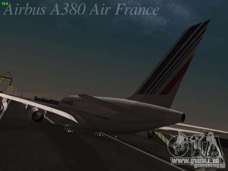 Airbus A380-800 Air France pour GTA San Andreas