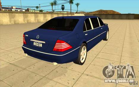 Mercedes-Benz S600 Pullman W220 pour GTA San Andreas