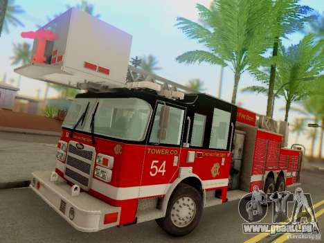 Pierce Tower Ladder 54 Chicago Fire Department pour GTA San Andreas