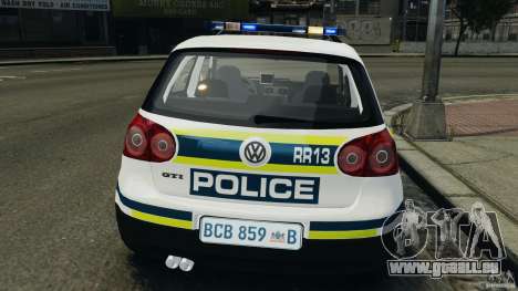 Volkswagen Golf 5 GTI South African Police [ELS] pour GTA 4