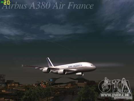 Airbus A380-800 Air France für GTA San Andreas