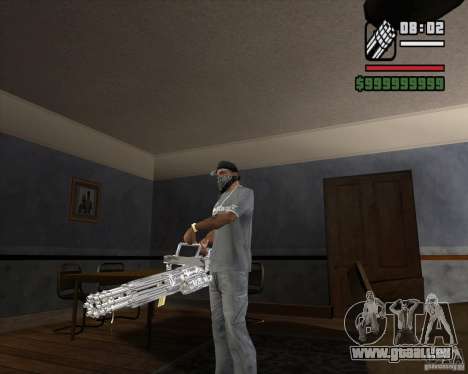 Chrome Minigun pour GTA San Andreas