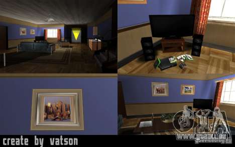 La nouvelle salle dans la maison de CJ pour GTA San Andreas