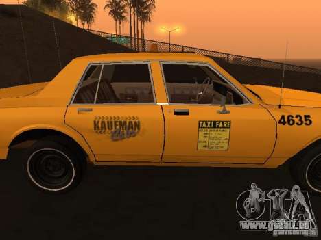 Chevrolet Caprice 1986 Taxi pour GTA San Andreas