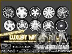 Luxury Wheels Pack pour GTA San Andreas