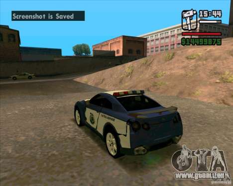 Nissan GTR35 Police Undercover pour GTA San Andreas