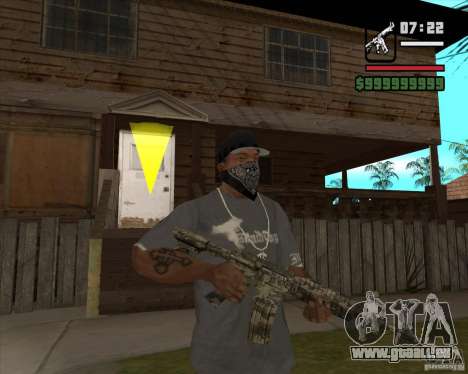 M4A1 Camo pour GTA San Andreas