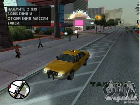 Ein Taxi von Gta IV für GTA San Andreas