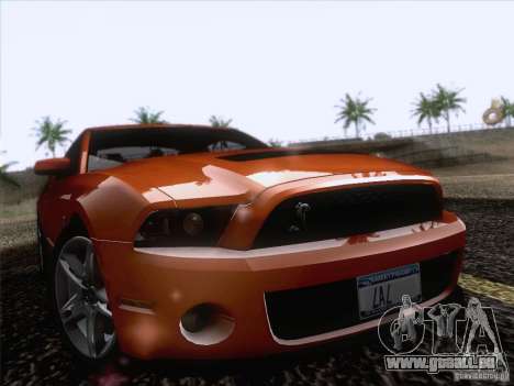 Ford Shelby Mustang GT500 2010 pour GTA San Andreas