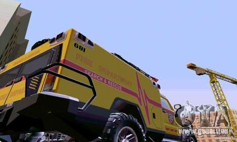 Hummer H2 Ambluance de transformateurs pour GTA San Andreas