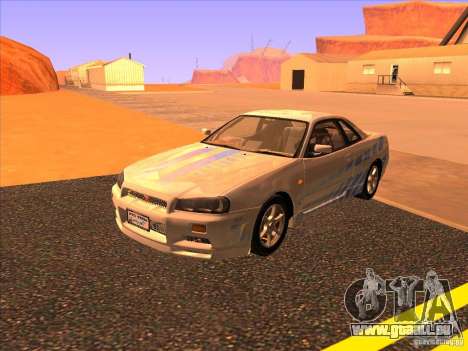 Nissan Skyline R34 Tunable für GTA San Andreas