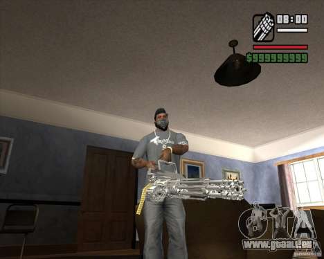 Chrome Minigun pour GTA San Andreas