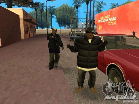 Winterkleidung für Ballas für GTA San Andreas