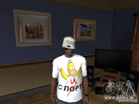 T-shirt avec Homer pour GTA San Andreas