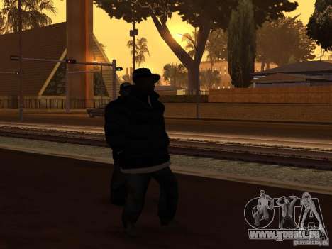 Winterkleidung für Ballas für GTA San Andreas