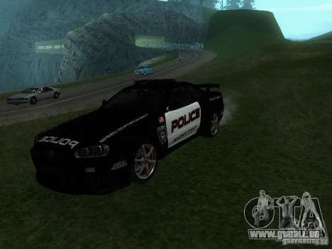 Nissan Skyline R34 Police pour GTA San Andreas