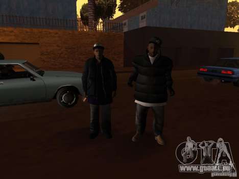 Winterkleidung für Ballas für GTA San Andreas