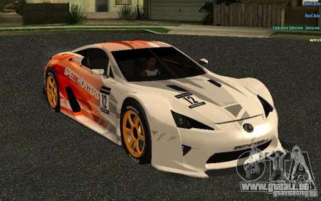 Lexus LFA Speedhunters Edition für GTA San Andreas