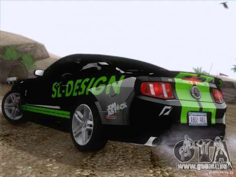 Ford Shelby Mustang GT500 2010 für GTA San Andreas