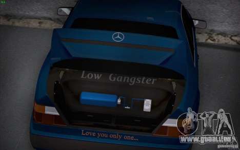 Mercedes-Benz W124 Low Gangster für GTA San Andreas