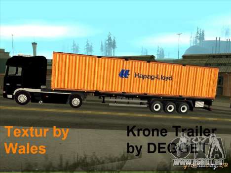 Krone Trailer Hapag-LLoyd pour GTA San Andreas