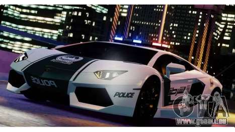 Lamborghini Aventador LP700-4 Dubai Police v1.0 für GTA 4