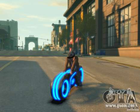 Moto du trône (néon bleu) pour GTA 4