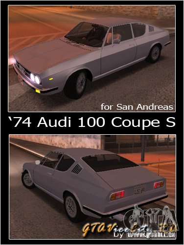 Audi 100 Coupe S 1974 pour GTA San Andreas