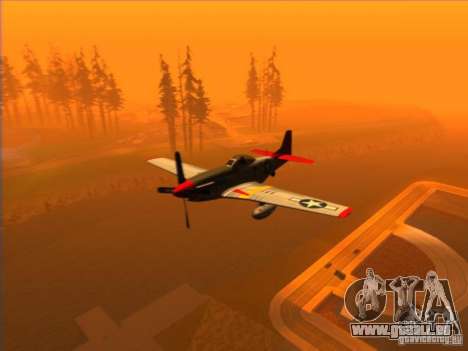 P51D Mustang Red Tails für GTA San Andreas