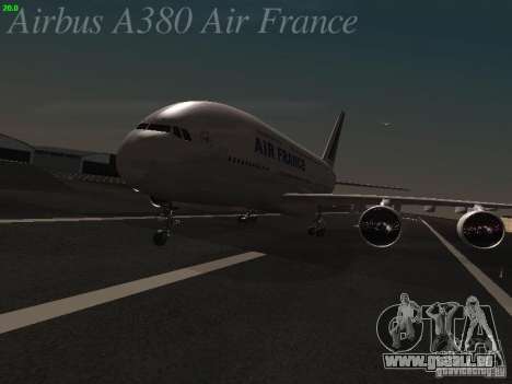 Airbus A380-800 Air France pour GTA San Andreas