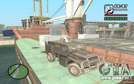 Camion militaire pour GTA San Andreas