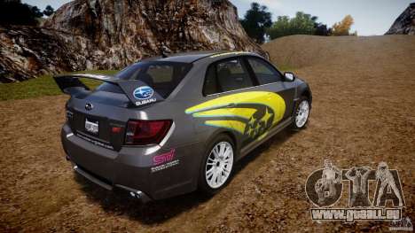 Subaru Impreza WRX STi 2011 Subaru World Rally pour GTA 4