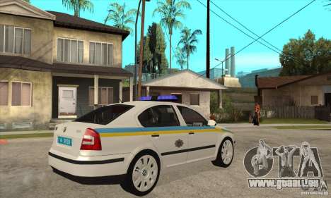 Skoda Octavia II ukrainien TRAFFIC POLICE pour GTA San Andreas