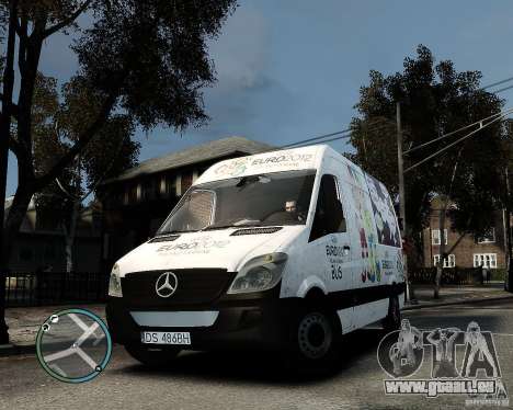 Euro 2012 Bus Mercedes Sprinter für GTA 4