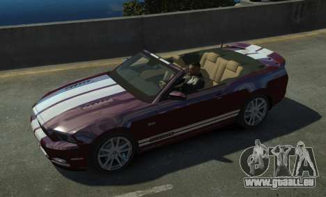 Ford Mustang GT Convertible 2013 pour GTA 4